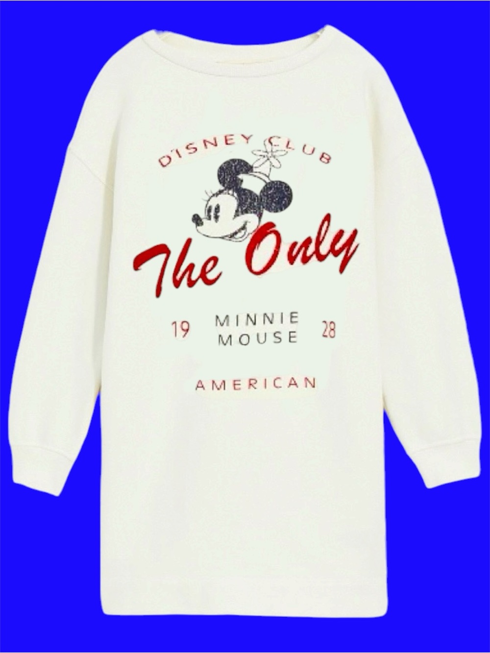 NWT ZARA Disney Sweatshirt Oversized Girls  Minnie Mickey Mouse Vintage Gift